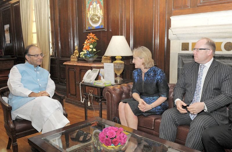 The Minister for Justice, Courts, Communications & Broadcasting, New Zealand, Ms. Amy Adams meeting..