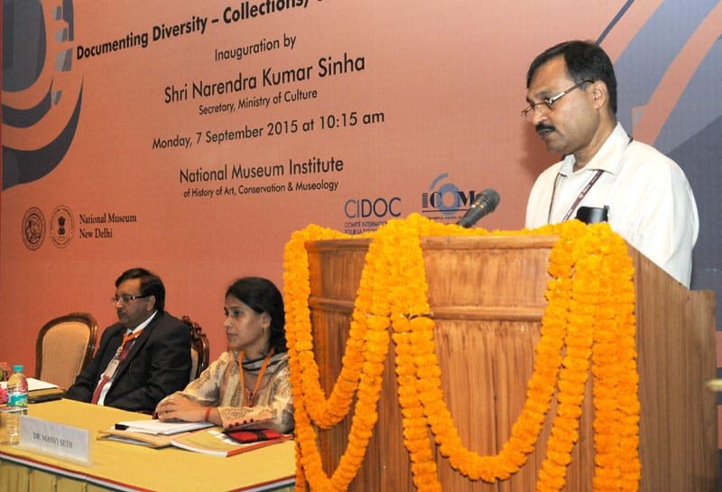 The Secretary, Ministry of Culture, Shri Narendra Kumar Sinha addressing at the ..