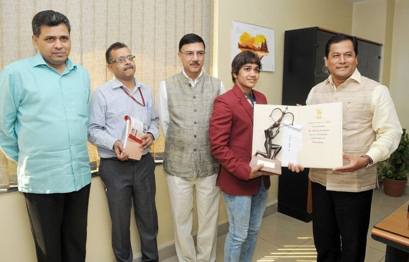 The Minister of State for Youth Affairs and Sports (Independent Charge), Shri Sarbananda Sonowal ..