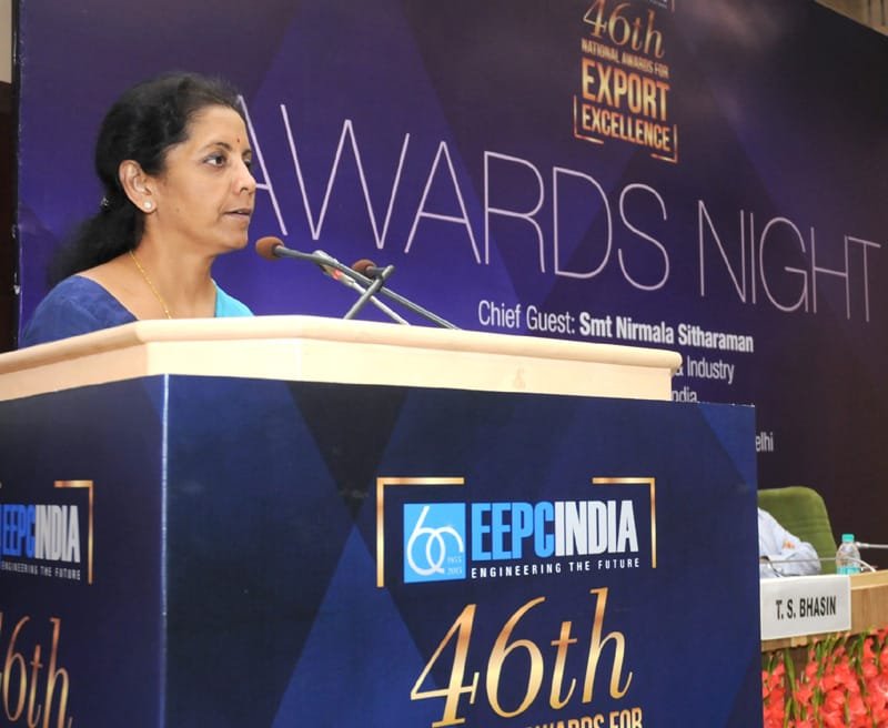 The Minister of State for Commerce & Industry (Independent Charge), Smt. Nirmala Sitharaman ..