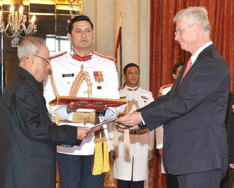 The Ambassador-designate of the Kingdom of Denmark, Mr. Peter Taksoe-Jensen..