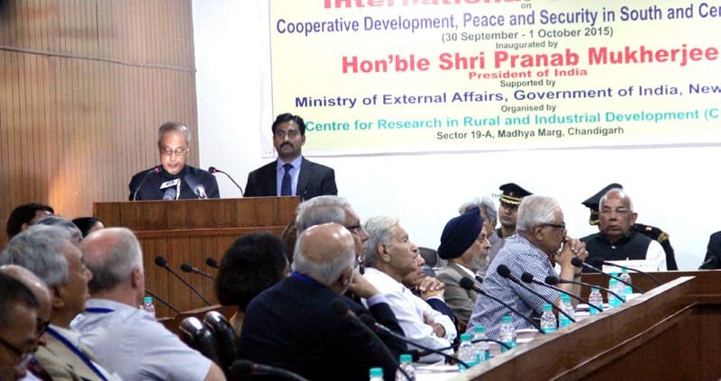 The President, Shri Pranab Mukherjee addressing at the International Conference on ..