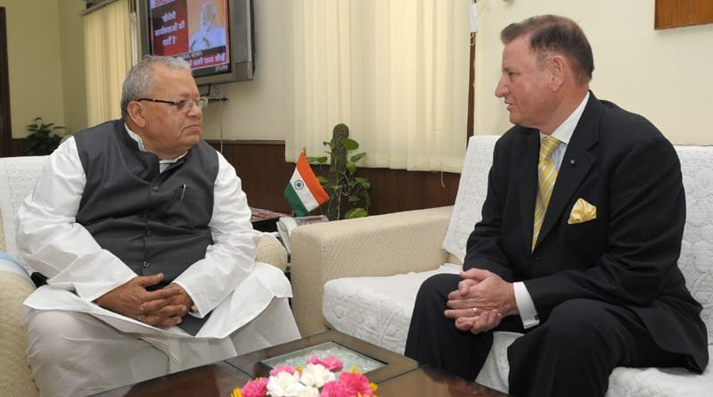 The High Commissioner of Malta in India, Mr. John Aquilina U.O.M. meeting the ..