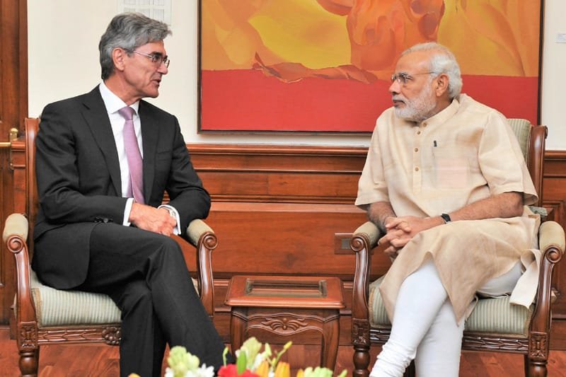 The President and CEO, Siemens AG, Mr. Joe Kaeser calls on the Prime Minister, ..