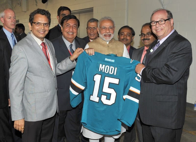 The Prime Minister, Shri Narendra Modi at the SAP Centre, in San Jose, California