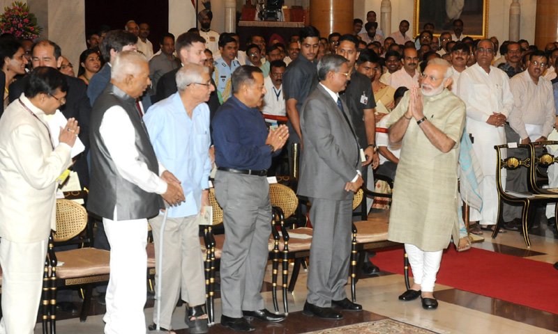 The Prime Minister, Shri Narendra Modi at the conferment ceremony of the Gandhi Peace ..