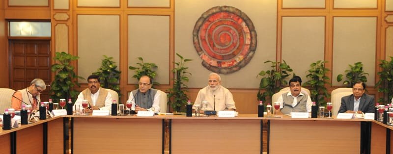 The Prime Minister, Shri Narendra Modi chairing a high-level meeting on the..