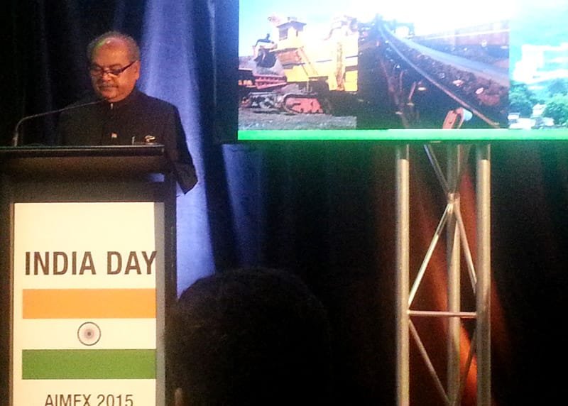 The Union Minister for Mines and Steel, Shri Narendra Singh Tomar delivering the inaugural..