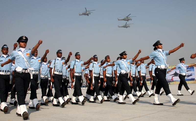 Glimpses of Air Force Day Parade full dress rehearsal at Air Force Station Hindan, in Uttar Pradesh