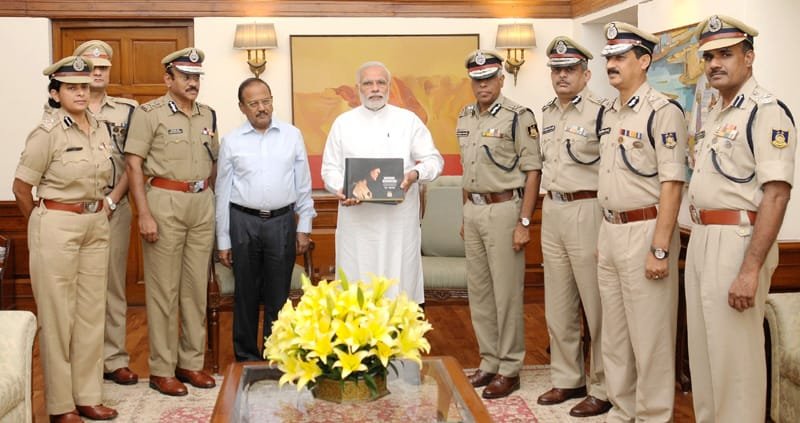 The Prime Minister, Shri Narendra Modi releasing a book commemorating martyrs of CRPF…