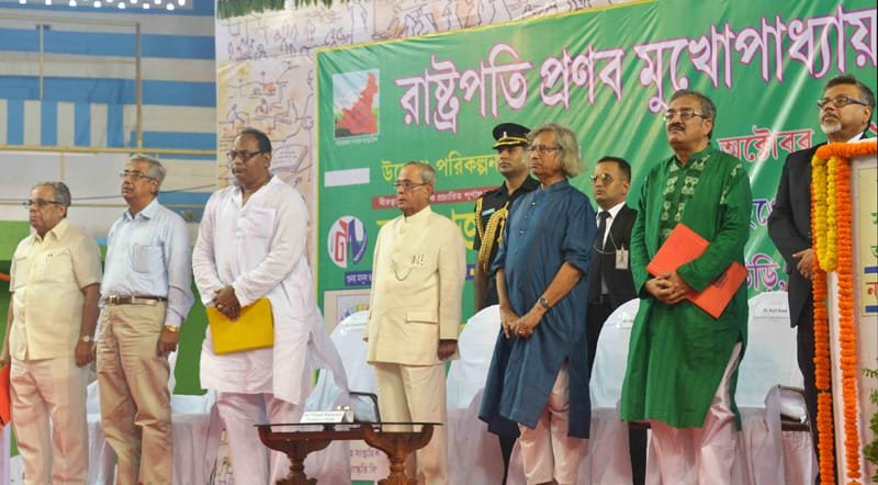 The President, Shri Pranab Mukherjee attending the felicitation function…