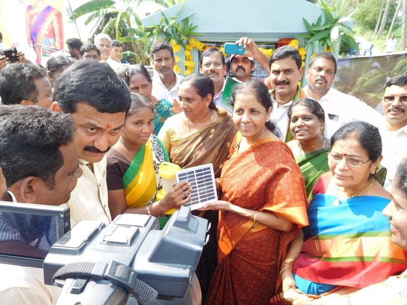 The Minister of State for Commerce & Industry (Independent Charge), Smt. Nirmala Sitharaman..