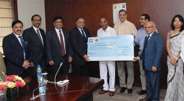 BHEL PAYS FINAL EQUITY DIVIDEND OF 31% FOR FISCAL 2014-15