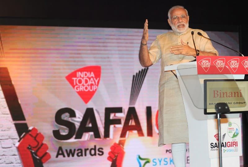 The Prime Minister, Shri Narendra Modi addressing the gathering at the …