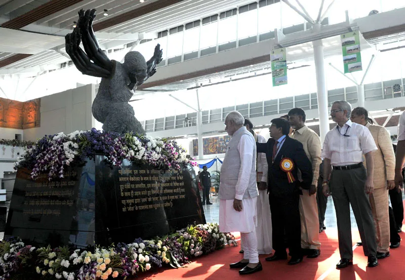 The Prime Minister, Shri Narendra Modi arrives at the inauguration ceremony of..