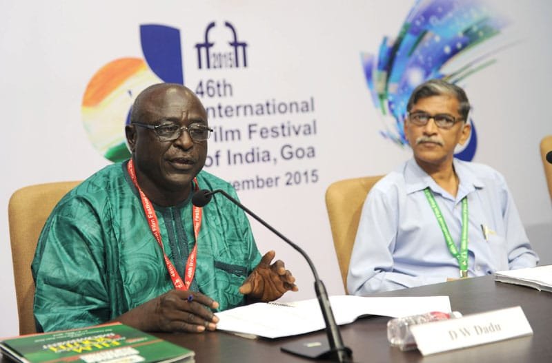 The MD & Chief Executive, Nigerian Film Corporation, Dr. D.W. Dadu addressing a..