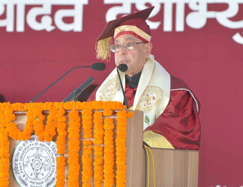 The President, Shri Pranab Mukherjee addressing at the 29th Convocation of Govind Ballabh Pant …