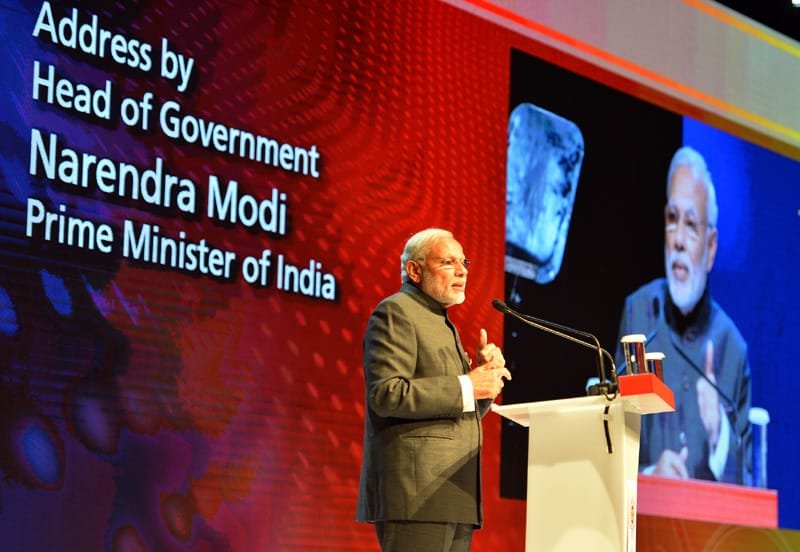 The Prime Minister, Shri Narendra Modi addressing at the ASEAN Business and..