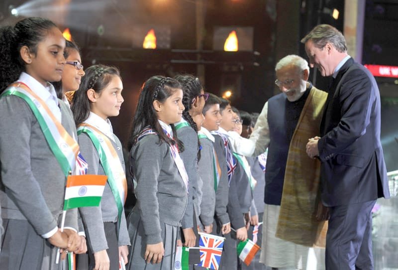 The Prime Minister, Shri Narendra Modi and the Prime Minister of United Kingdom (UK), ..