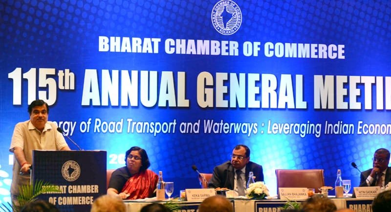 The Union Minister for Road Transport & Highways and Shipping, Shri Nitin Gadkari..