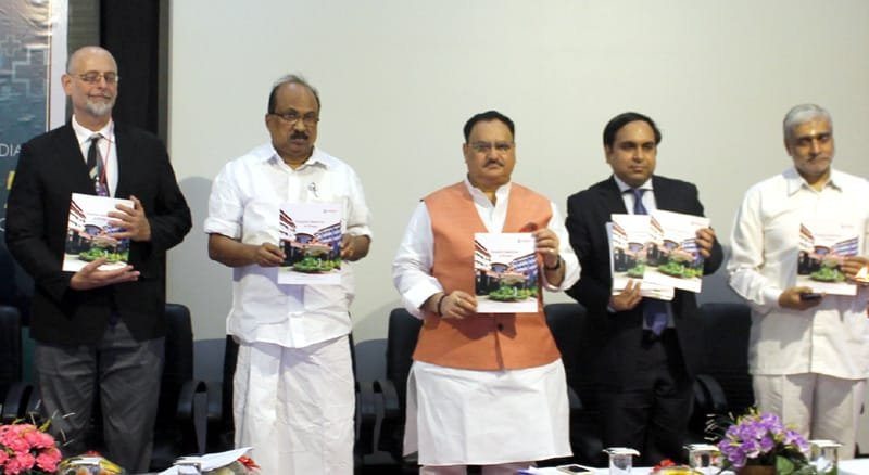 The Union Minister for Health & Family Welfare, Shri J.P. Nadda releasing the..