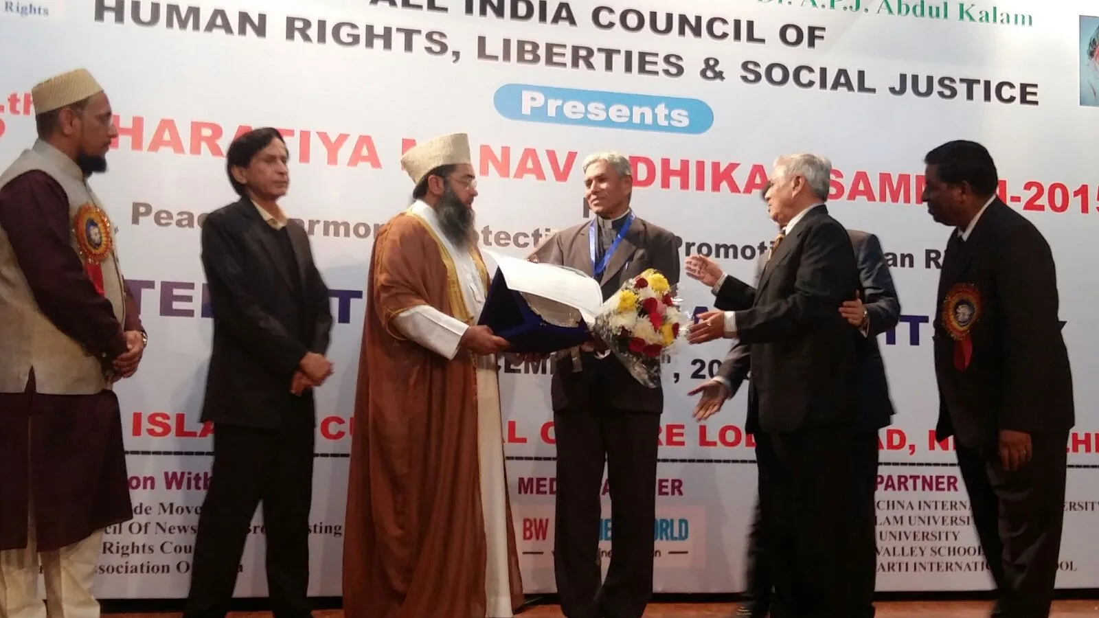 Archbishop of Bhopal  Dr. Leo Cornelio SVD  received the  Ambassador of Peace Award