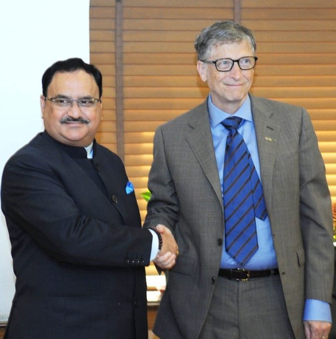 The Union Minister for Health & Family Welfare, Shri J.P. Nadda meeting the Co-Chair and ..
