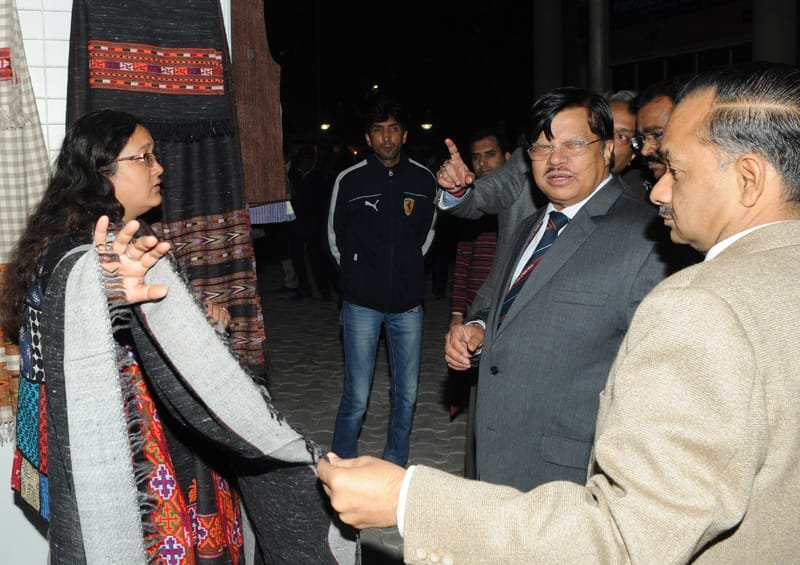 The Secretary, Ministry of Textiles, Dr. S.K. Panda visiting at the inauguration of..