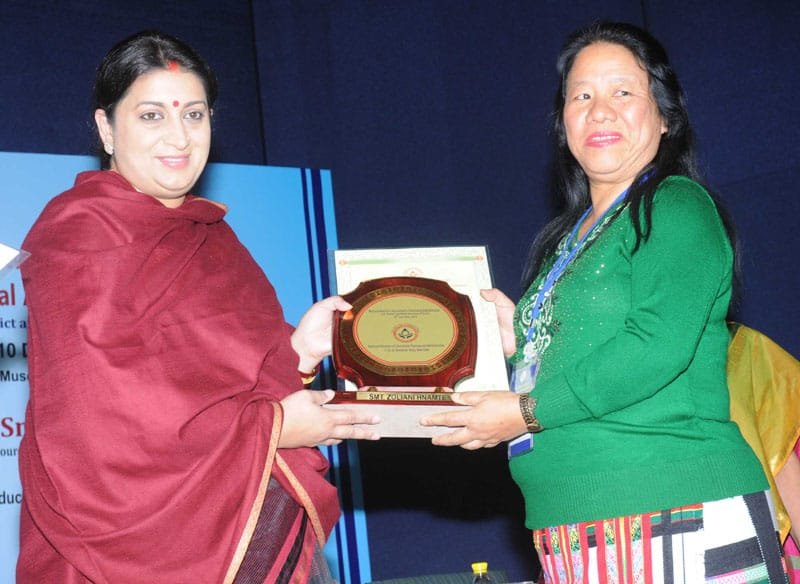The Union Minister for Human Resource Development, Smt. Smriti Irani presented…