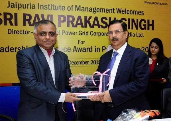 DIRECTOR (PERSONNEL) POWERGRID ,RAVI P SINGH BESTOWED WITH LEADERSHIP EXCELLENCE AWARD