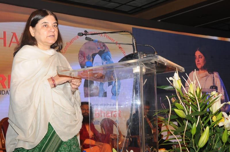 The Union Minister for Women and Child Development, Smt. Maneka Sanjay Gandhi ..