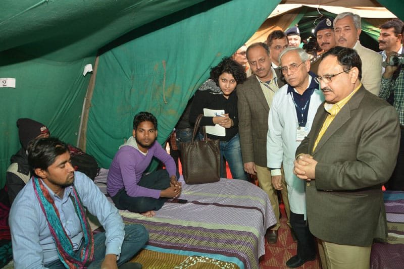 The Union Minister for Health & Family Welfare, Shri J.P. Nadda interacting with..