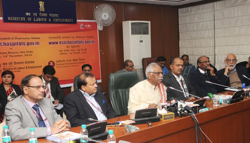 The Minister of State for Labour and Employment (Independent Charge), Shri Bandaru Dattatreya ..