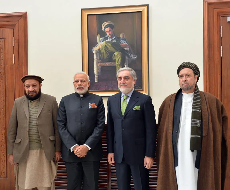The Prime Minister, Shri Narendra Modi meeting the Chief Executive Officer of Afghanistan, ..