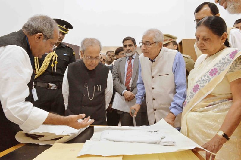 The President, Shri Pranab Mukherjee during the inauguration of new Archives and Research Centre at ..