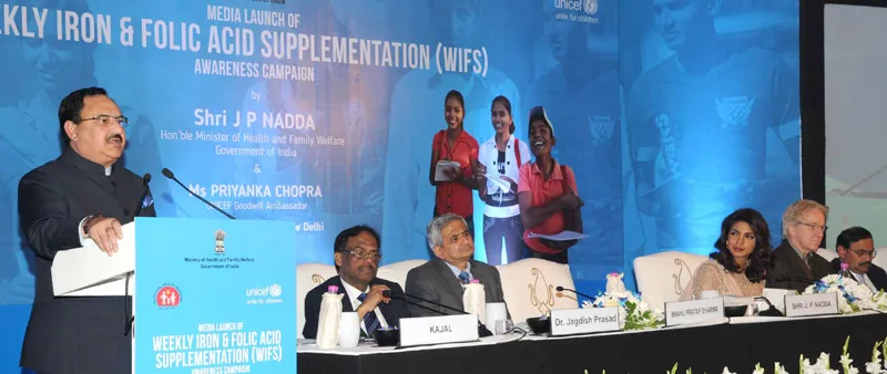 The Union Minister for Health & Family Welfare, Shri J.P. Nadda addressing at ..