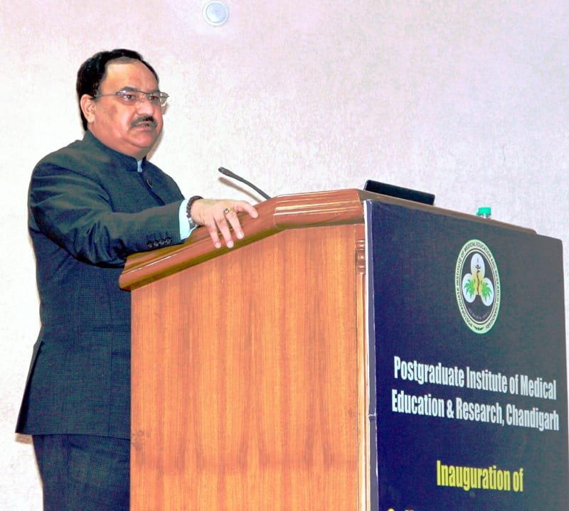 The Union Minister for Health & Family Welfare, Shri J.P. Nadda addressing the ..