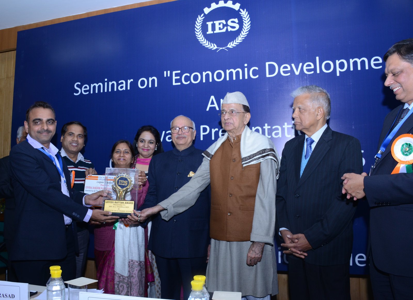 MD ,CRWC,SH. K.U.THANKACHEN CONFERRED WITH UDYOG RATTAN AWARD