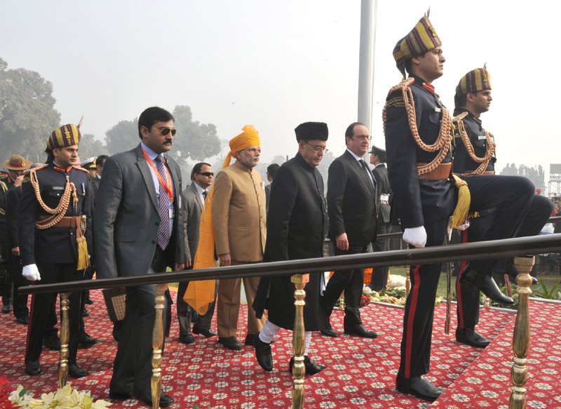 The President, Shri Pranab Mukherjee, the Prime Minister, Shri Narendra Modi and ..