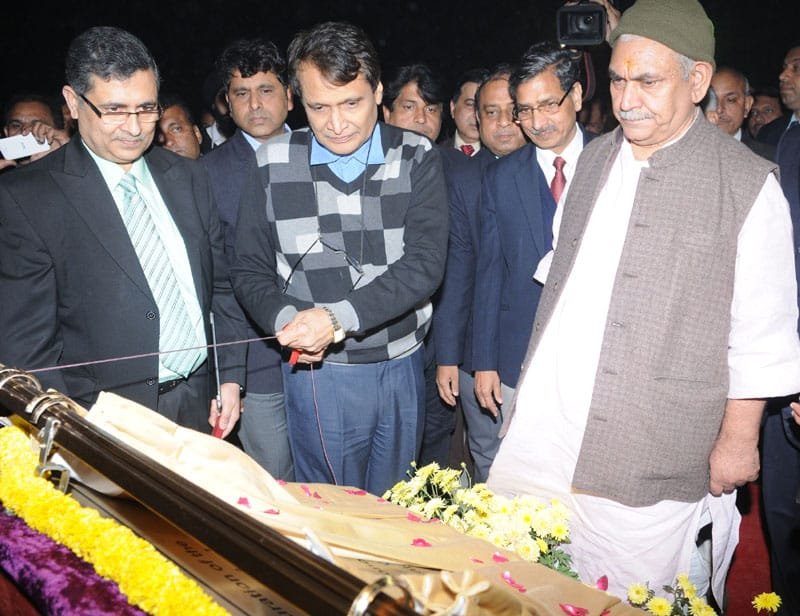 The Union Minister for Railways, Shri Suresh Prabhakar Prabhu inaugurating the..