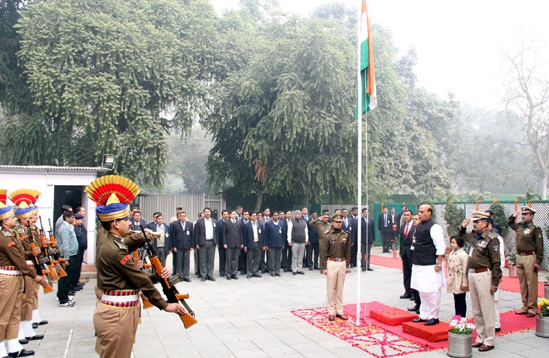 The Union Home Minister, Shri Rajnath Singh unfurled the National Flag on the ..