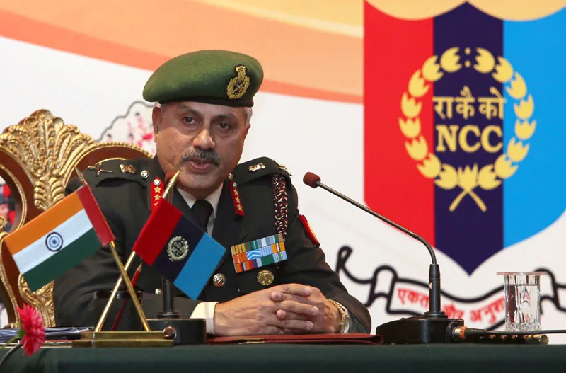 The Director General, NCC, Lt. Gen. Aniruddha Chakravarty addressing a press conference…