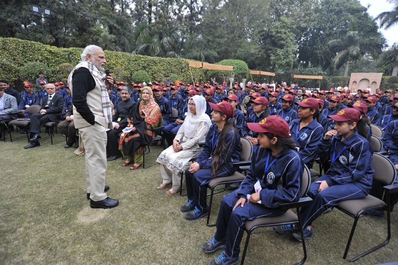 Youth from J&K, on a visit to Delhi as part of the “Wattan Ko Jano” initiative of..