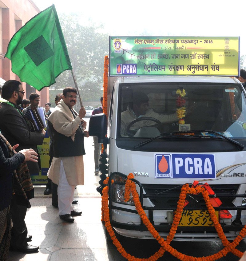 The Minister of State for Petroleum and Natural Gas (Independent Charge), Shri Dharmendra Pradhan..