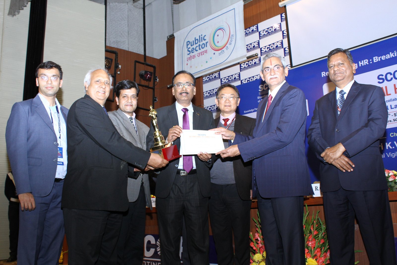 BHEL bags Top Case Study Award at the SCOPE International HR Summit, 2016