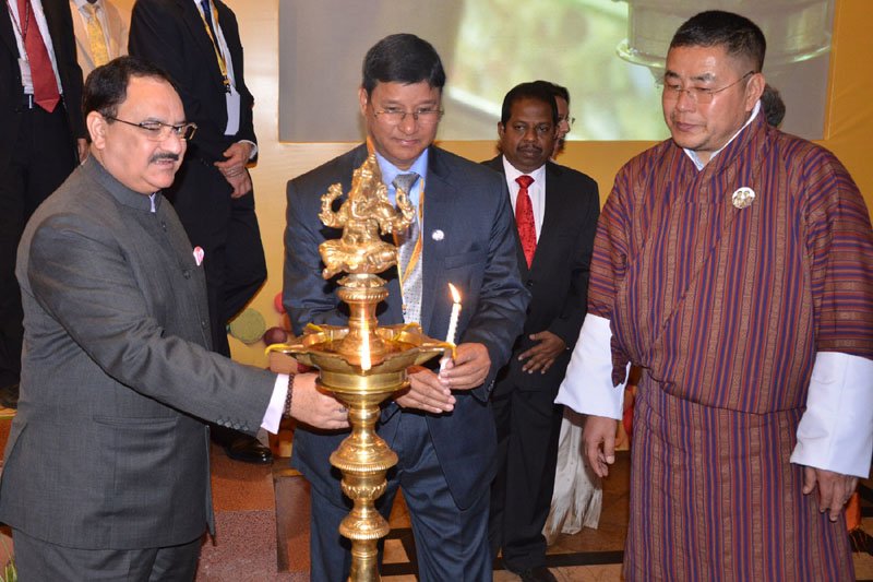 The Union Minister for Health & Family Welfare, Shri J.P. Nadda lighting the lamp ..