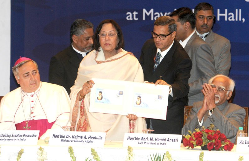 The Union Minister for Minority Affairs, Dr. Najma A. Heptulla releasing the ..