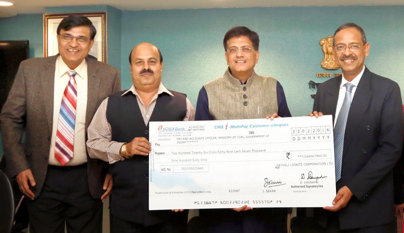 The CMD, Neyveli Lignite Corporation Ltd. (NLC), Shri Sarat Kumar Acharya presenting..