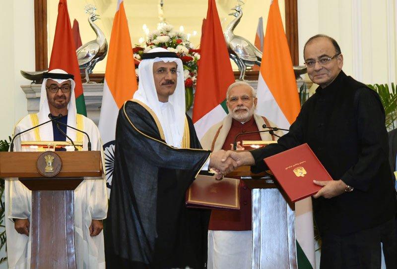 The Prime Minister, Shri Narendra Modi and the Crown Prince of Abu Dhabi, ..