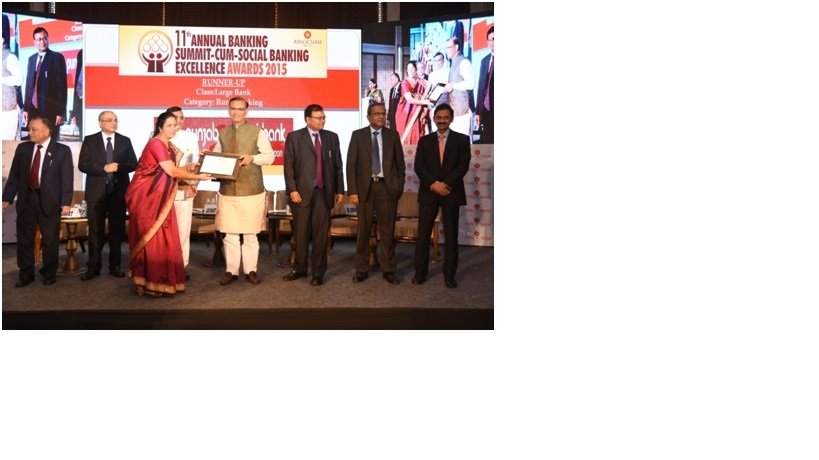 PNB wins ASSOCHAM Social Banking Excellence Awards 2015 (Runners Up) under..
